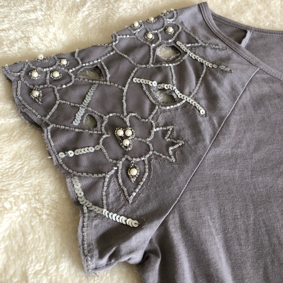 Victoria’s Secret Beaded Peplum Top - Picture 3 of 5
